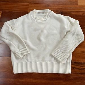 Everlane Cotton Sweater Off White